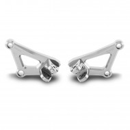 Support front footpegs in ergal anodized available for Tornado Naked T 125