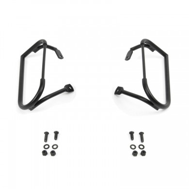 Pair of metal side frames necessaries to install the bags for Leoncino and Leoncino Trail. Pair of metal side frames necessaries to install the bags for Leoncino and Leoncino Trail.