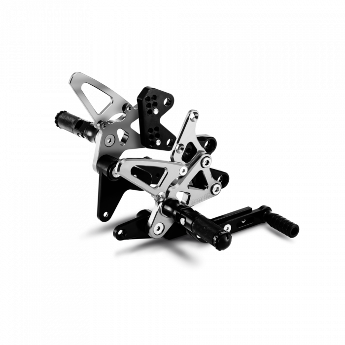 Kit pedane posteriori regolabili in ergal ricavate dal pieno per BN 251