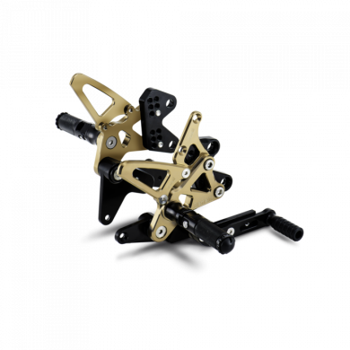 Adjustable rear footpegs kit machined from billet ergal in ergal anodized for BN251 Adjustable rear footpegs kit machined from billet ergal in ergal anodized for BN251