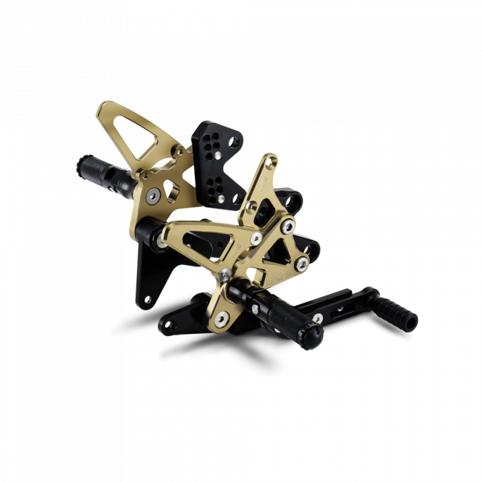 Adjustable rear footpegs kit machined from billet ergal in ergal anodized for BN251 Adjustable rear footpegs kit machined from billet ergal in ergal anodized for BN251