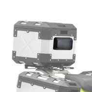 Aluminum backrest for top case