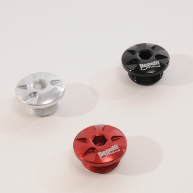 Oil Load Plug (Ergal Anodized) for TNT, TRE 1130 K, TRE 899 K, Amazonas and TORNADO Oil Load Plug (Ergal Anodized) for TNT, TRE 1130 K, TRE 899 K, Amazonas and TORNADO