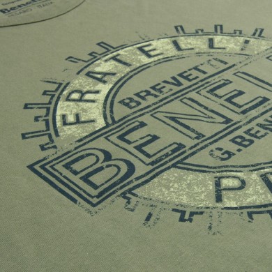 T-shirt "BREVETTI" green T-shirt "BREVETTI" green